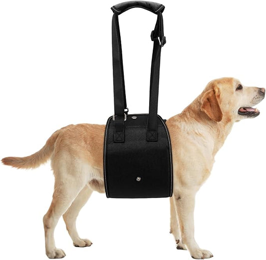 Dog Lift Harness Dog Sling for Large Dogs, Portable Dog Carrier Sling for Back Legs, Ajustable Hip Support Harness for Weak Rear Leg, Assist Senior Disabled Joint Injuried and After ACL-PurrikoPets