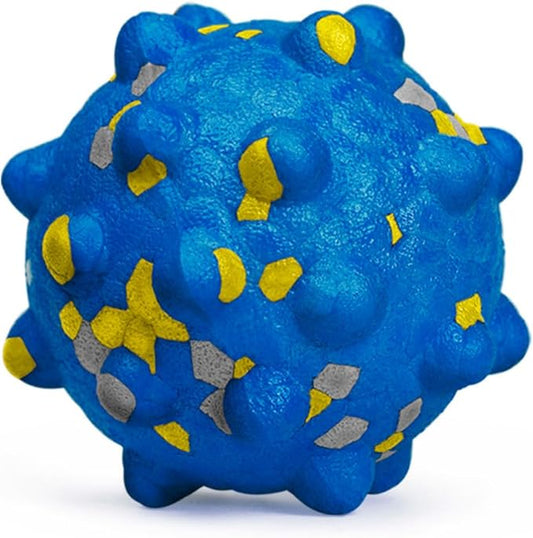 1.96'' Dog Balls for Dogs Aggressive Chewers Indestructible Tennis Durable Bouncy Interactive Dog Toy Balls for Fetch Game Floating Training(Blue Small)-PurrikoPets