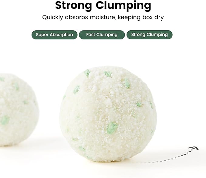 Gardner Pet Cassava Cat Litter, Clumping Cat Litter with Odor Control, Low Dust, Natural Plant-Based Litter, Fast Absorption & Low Tracking Kitty Litter, Unscented with Deodorizing Pellets (9LBS*4)-PurrikoPets