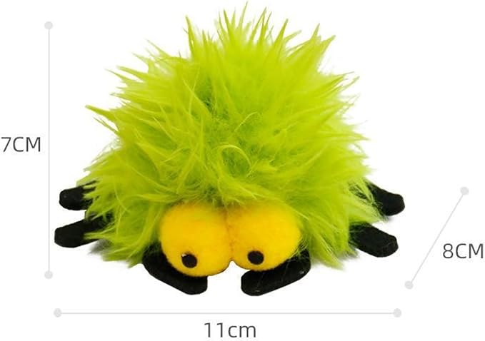 2 Pack-Spider Cat Kicker Toy with Catnip & Bell Inside, Cat Stuffed Animal Soft Cat Toys, Cute Cat Feather Toy Plush Cat Toy, Cat Nip Toys Cat Toys for Bored Cats, Interactive Cat Toys for Indoor Cats-PurrikoPets