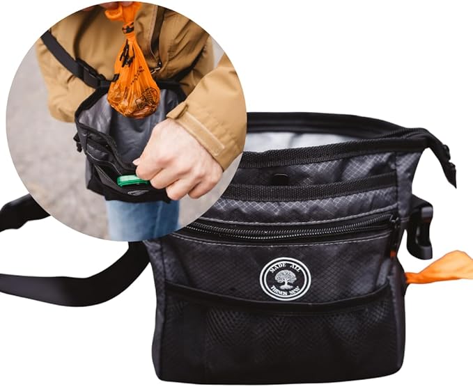 Dog Poop Holder with Dog Poop Bag Dispenser for Responsible Pet Owners - Leave no Trace!-PurrikoPets