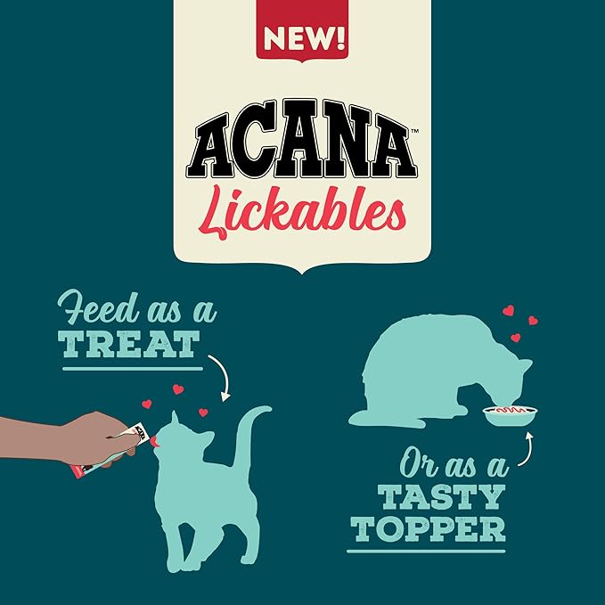ACANA Lickables Cat Treats Tuna Recipe .5oz Tubes (5 Count)-PurrikoPets