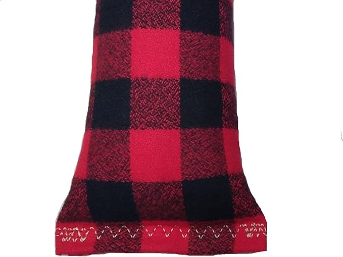 15" Catnip Cat Kicker Toys/Kitty Kick Sticks/Cat-Nip Kick Sticks (Red/Black Flannel) (Kickers Filled with 1 oz Premium Canadian Catnip)-PurrikoPets