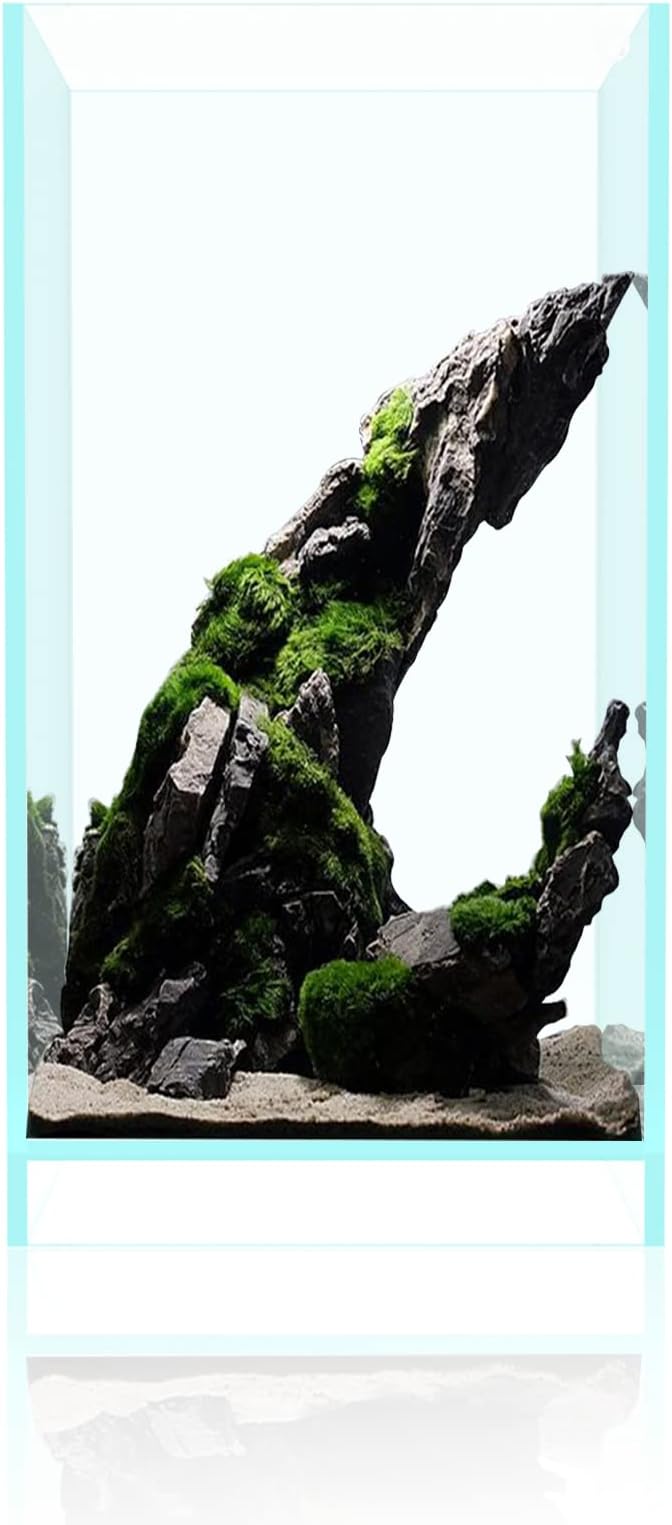 Fzone 2 Gal Nano Rimless Aquarium Low Iron Fish Tank NovaClear Ultra-White Translucent Glass Verso Series Nano Shallow Pond Levitating Floating Air Aquarium(A16-H30)-PurrikoPets