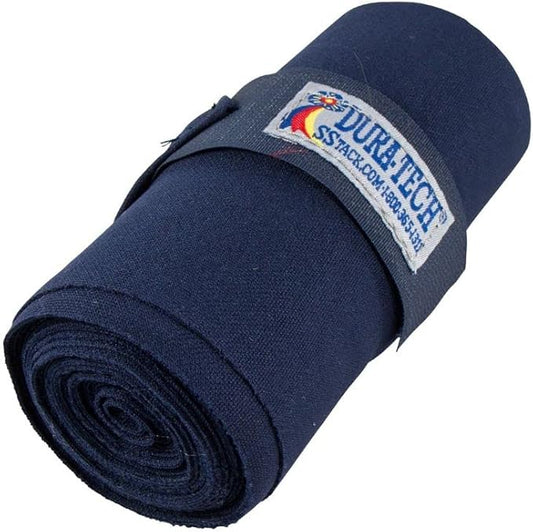Dura-Tech Standing Wraps for Horses | Color Navy | Optimal Comfort & Support | Ideal for Post-Exercise & Trailering | Right Tension Application | Secure Closure-PurrikoPets
