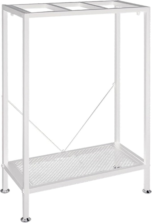Fish Tank Stand: The Perfect 10 Gallon Metal Aquarium Stand Measuring 22.8" W x 10.6" D x 31.3" H to Fit Your Aquatic Display Needs. (10 Gallon-White)-PurrikoPets