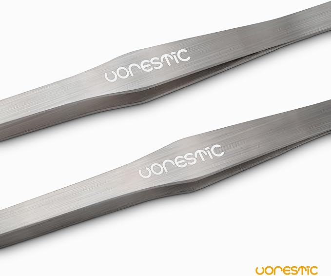 2 Pcs 15 Inch Tweezers, Heavy Duty Reptile Feeding Tongs, Aquarium Tongs, Reptile Tweezers Feeding, Reptile Tongs, Straight and Curved Long Tweezers for Aquarium and Terrarium-PurrikoPets