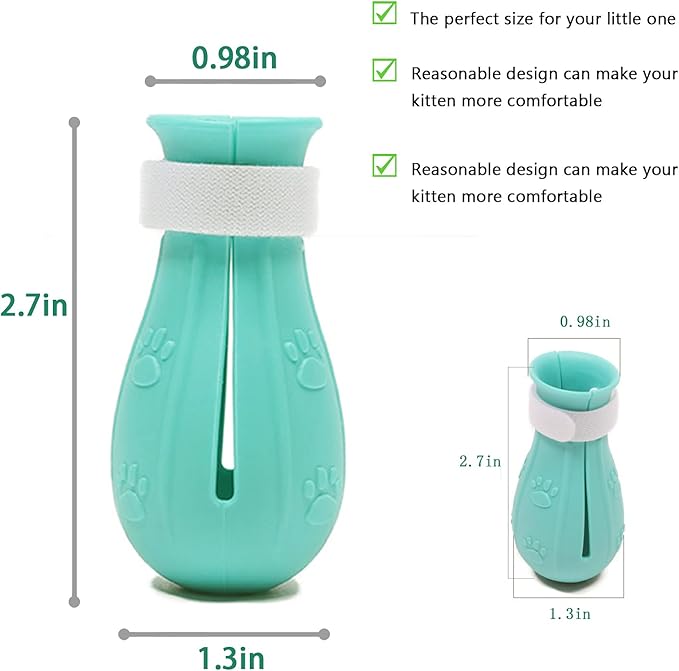 8 Piece Cat Grooming Supplies ，Adjustable Multifunctional Anti-Bite Shower net Bag，Cat Claw Covers，Cat Bath Brush and Cat Nail Clipper(Grey-B)-PurrikoPets