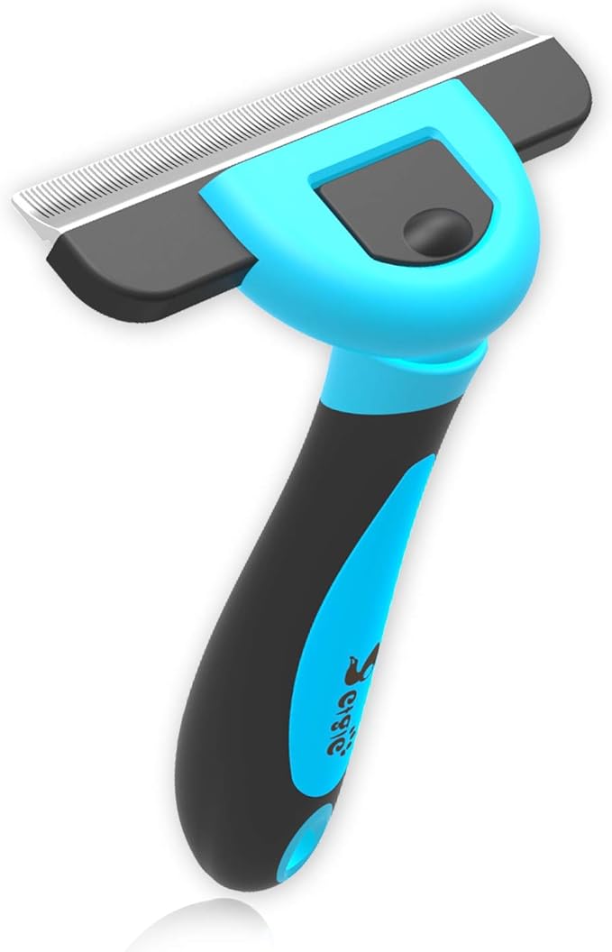 Effective Deshedding Brush and Large Dog Comb - Professional Grooming Tools for Dogs and Cats to Reduce Undercoat Shedding-PurrikoPets