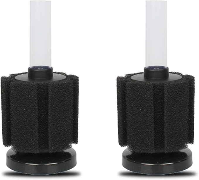 ALEGI 4pcs Large Aquarium Sponge Filter with Suction Cups, Check Valves for Breeding Fry Betta Shrimp Fish Tank (Small up to 10-20Gal 4 Pcs)-PurrikoPets