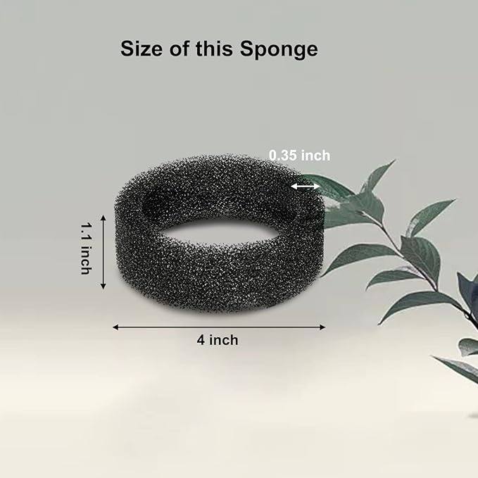 8 Pack Round Sponges Foam Filters, Petilog Cat Water Fountain Filters, Pet Fountain Filter Replacement-PurrikoPets