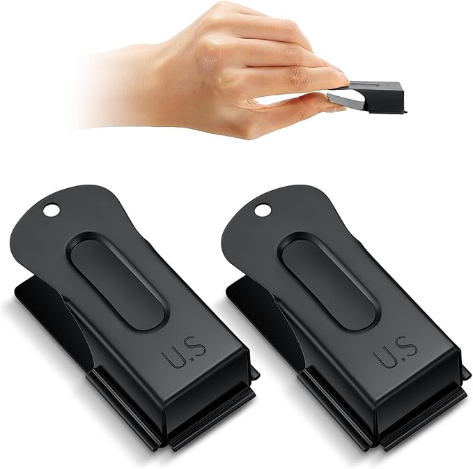 2 Pieces Brass Pet Training Clicker Signaling Cricket Clicker Metal Dog Clicker for Puppy Cats Trainer Pet Owners (Black)-PurrikoPets