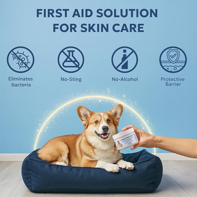 Forticept Clear Butter Dog Hot Spot Treatment Hydro Gel, Heals Dog Wound, Helps with Skin Yeast Infections, Ringworm, Insects Bites, Cuts, Rashes, Skin Allergy, 4 Ounces-PurrikoPets