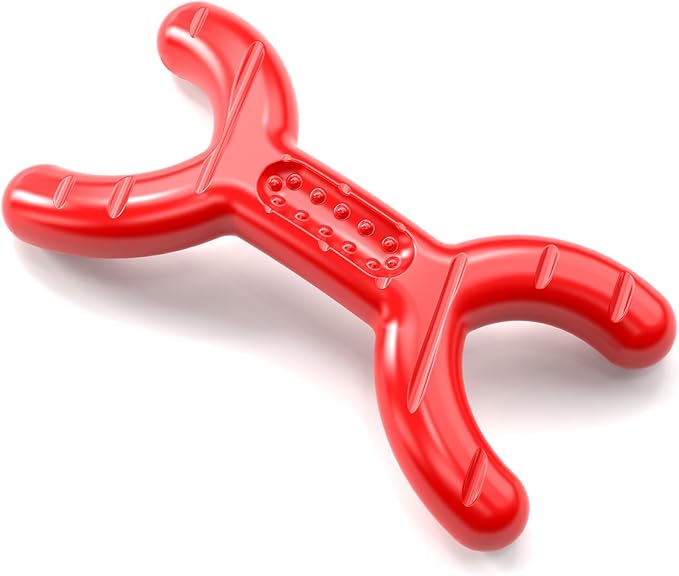 Dog Toys for Aggressive Chewers - Heavy Duty Chew Proof Durable Toy for Large Breed Dogs, Interactive Tough Nylon Bone for Boredom Relief & Mental Stimulation-PurrikoPets