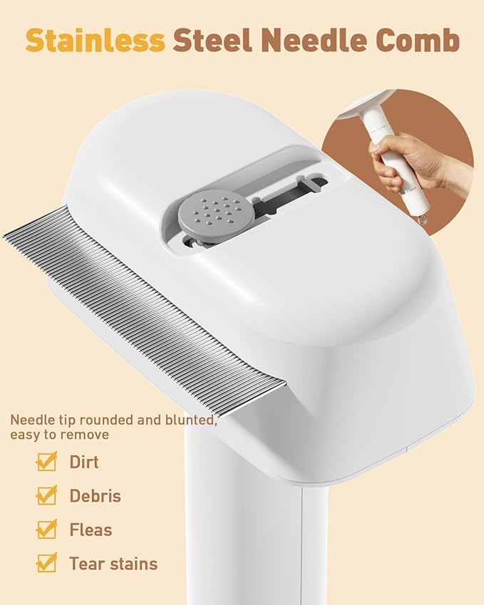 3-in-1 Dog Brush for Shedding, Multifunctional Deshedding Dog Brush for Short Haired Dogs and Cats, Pet Combs for Grooming Matting, Effectively Deshedding and Removes Dirt for Pets-PurrikoPets