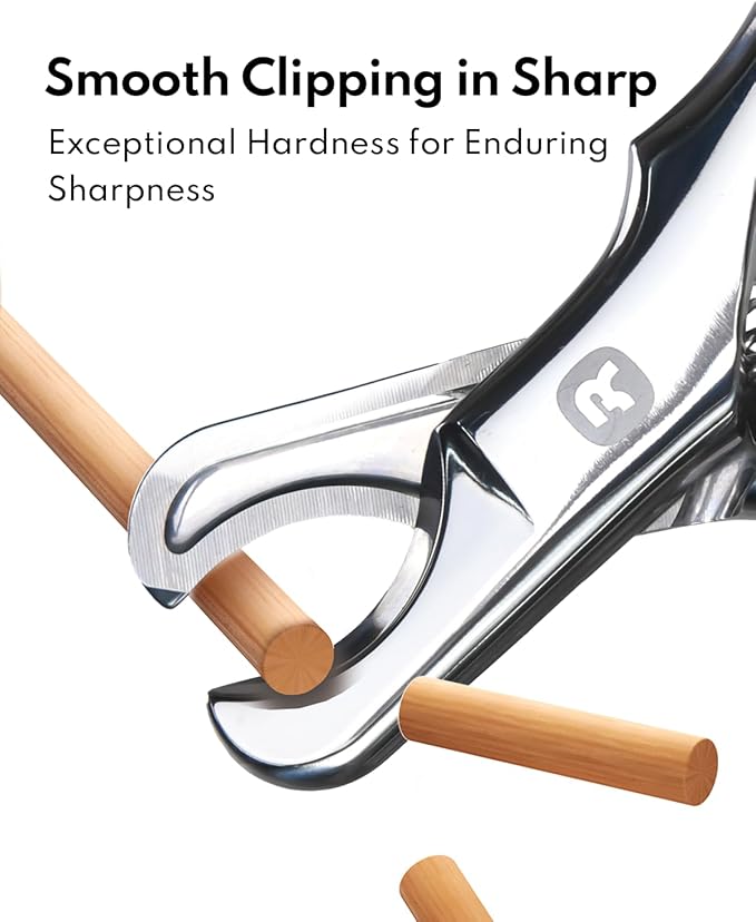 Dog Nail Clippers – Sharp, Durable, All Steel Material, Ergonomic Non-Slip Handle, Safe and Comfortable Trimming, Professional Pet Nail Trimmers for All Dogs Cats-PurrikoPets