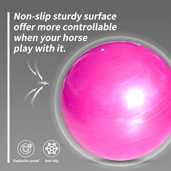 17 Inch Horse Play Balls Anti-Burst Herding Ball for Horse Mega Equine Ball for Play Training Horses Soccer Balls-PurrikoPets
