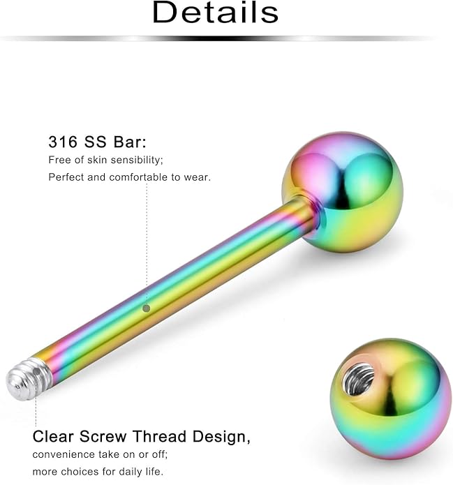 Ftovosyo 16Pcs Nipple Piercing Jewelry 14G Surgical Steel Nipple Rings Hoop Rings Retainer Piercing Jewelry for Women Men 14MM (9/16 Inch)