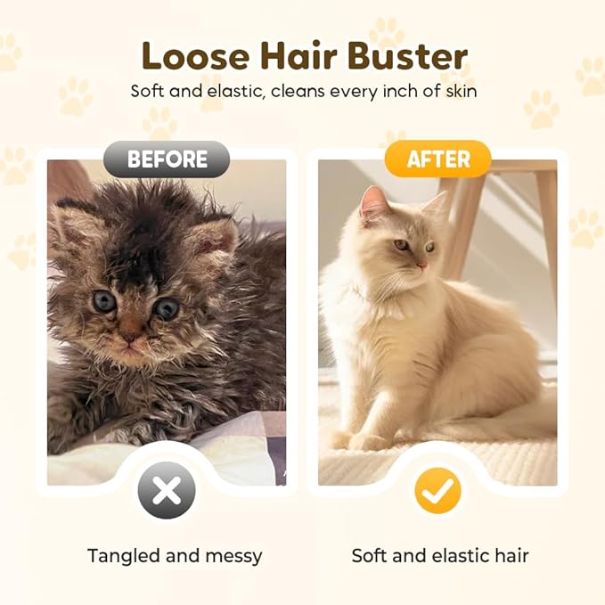 2025 New Pet Hair Removal Glove, Upgrade Electrostatic Pet Grooming Gloves for Cats and Dogs, Efficient Cat Gloves-PurrikoPets