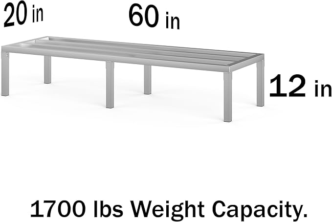 20 in X 60 in. Aquarium Stand | Industrial Style Aluminum Fish Tank Base with Open Frame Design-PurrikoPets