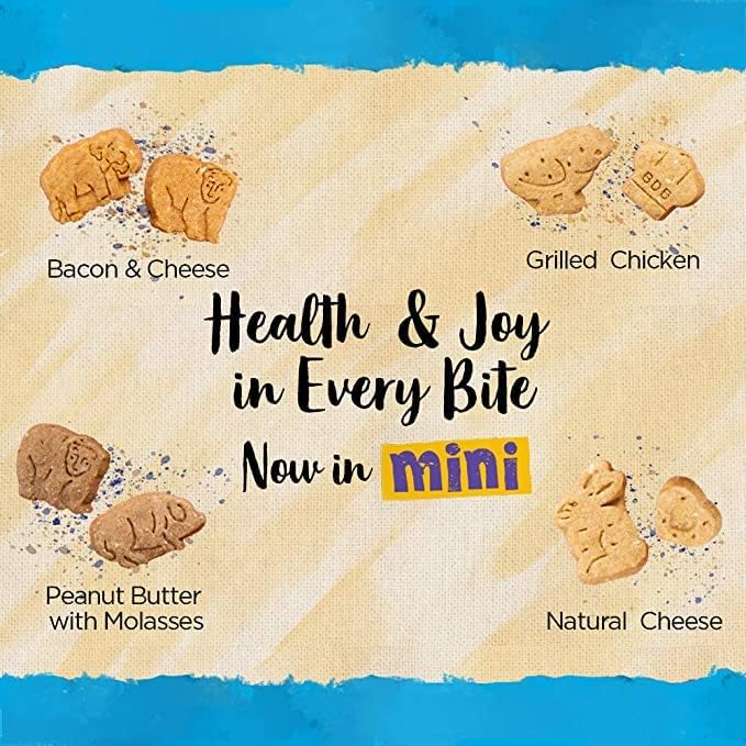 Blue Dog Bakery Natural Dog Treats, Mini Crunch, Assorted Flavors, 16.2oz, 3 Count-PurrikoPets