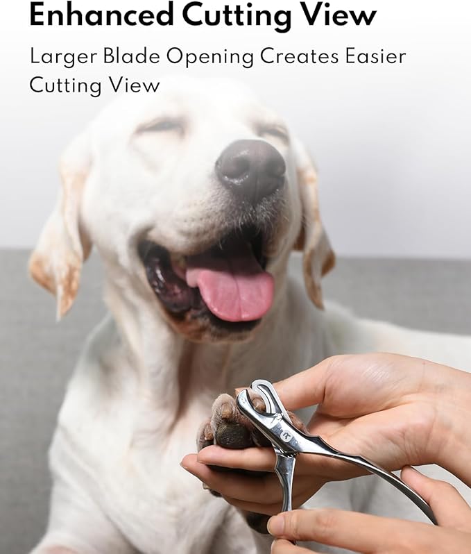 Dog Nail Clippers – Sharp, Durable, All Steel Material, Ergonomic Non-Slip Handle, Safe and Comfortable Trimming, Professional Pet Nail Trimmers for All Dogs Cats-PurrikoPets