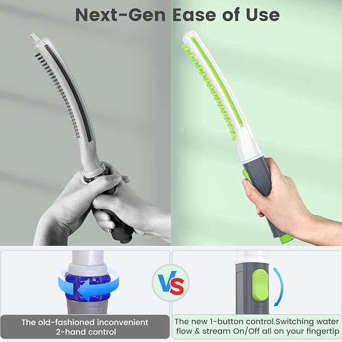 Dog Shower Attachment, Pet Shower Head for Fast and Easy Bathing and Cleaning, Dog Shower Wand With Metal T-Diverter, 8-Foot Hose T-Diverter Adapter For Indoor and Outdoor-PurrikoPets