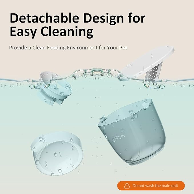 5L/21 Cup Automatic Cat Feeder, Timed Cat Dry Food Dispenser, Automatic Pet Feeders Dual Power Supply, 6 Meal Programmable 1-20 Portion Cats Feeder, Auto Dog Feeders,Pet Food Dispenser for Cats, Puppy-PurrikoPets