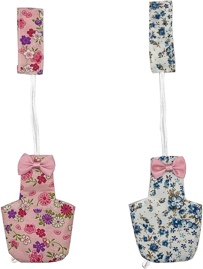 2 PCS Bird Diapers Pink&Blue Pattern Washable Reusable Parrots Nappy for Budgie Parakeet Cockatiel-PurrikoPets