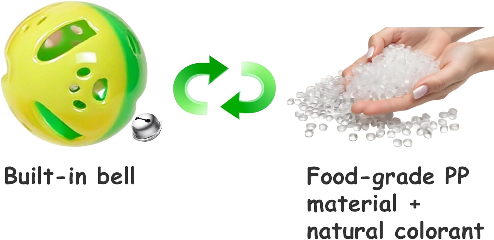 6-Pack Cat Toys for Kittens and Indoor Cats, Loving Every Minute (1.5'', Basic Cat Toy Set)-PurrikoPets