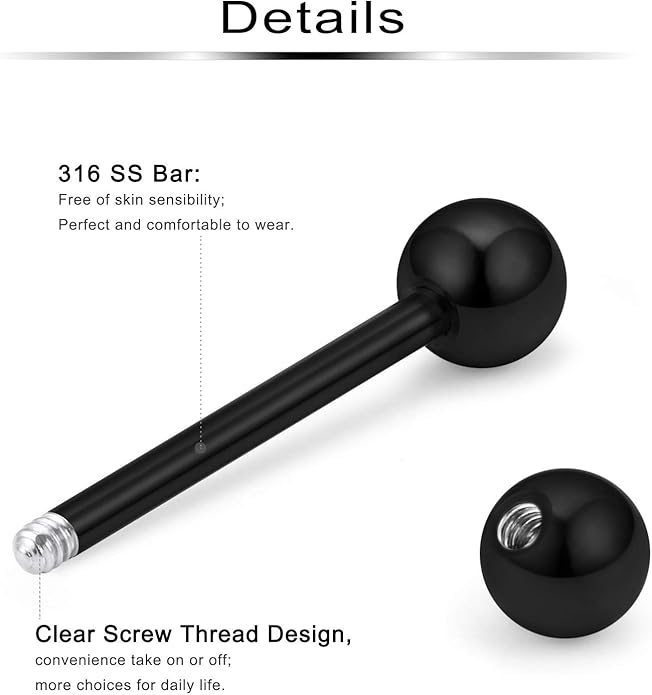 Ftovosyo 16Pcs Nipple Piercing Jewelry 14G Surgical Steel Nipple Rings Hoop Rings Retainer Piercing Jewelry for Women Men 14MM (9/16 Inch)