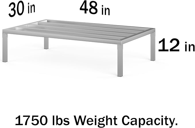 30 in X 48 in. Aquarium Stand | Industrial Style Aluminum Fish Tank Base with Open Frame Design-PurrikoPets