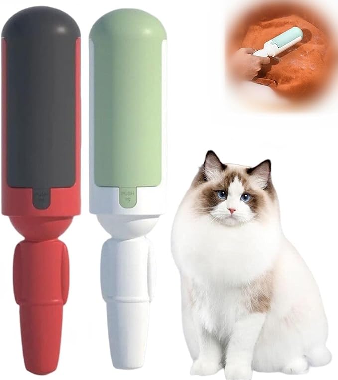 2023 New Pet Hair Remover Roller - Reusable and Washable for Dog/Cat Fur - Best for Couch and Furniture (C-2PCS)-PurrikoPets