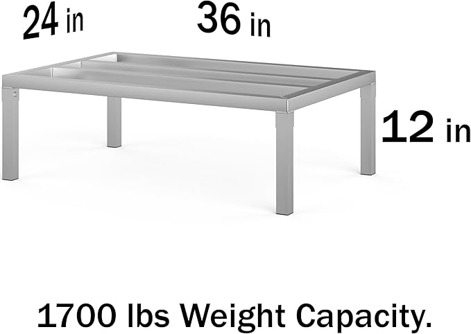 24 in X 36 in. Aquarium Stand | Industrial Style Aluminum Fish Tank Base with Open Frame Design-PurrikoPets