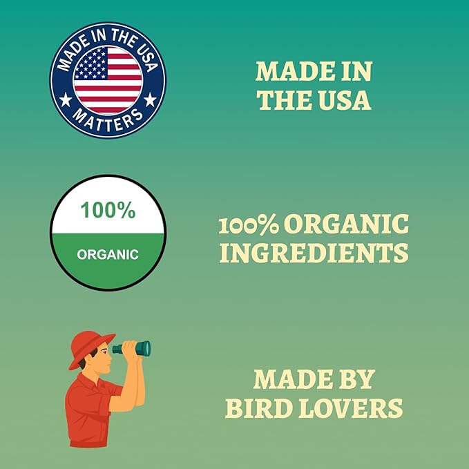 100% Organic Parakeet Food – Premium Bird Seed Mix with Oat Groats, Buckwheat, Amaranth, Super Veggies & Seeds – Reusable Tin + Stainless-Steel Scooper – Made in USA, Human Grade Ingredients (1lb)-PurrikoPets