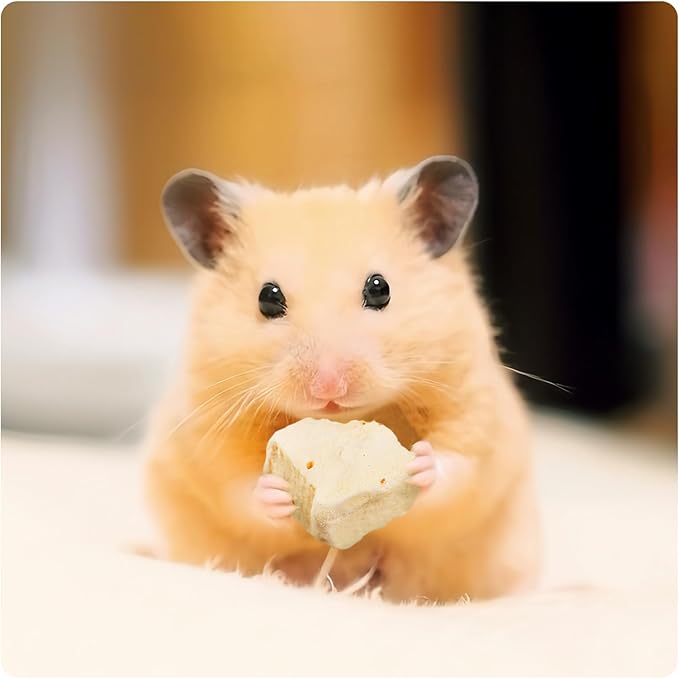Abizoo Freeze Dried Tofu for Hamsters High Protein Low Fat & Balanced Minerals Grain Free Single Ingredient Natural Treats Enrichment Snacks for Rabbits, Guinea Pigs & Small Pets-PurrikoPets