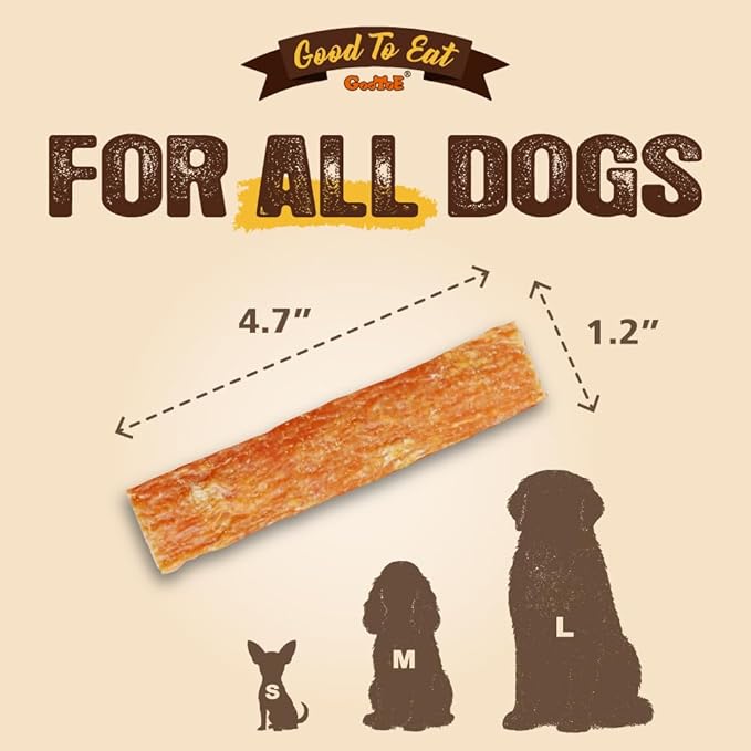 Gootoe Soft Chicken Jerky Cuts 1 lb, Dog Treats, All Natural, Hypoallergenic & Grain-Free, High-Protein, Healthy & Easily Digestible, Soft Texture, Resealable-PurrikoPets
