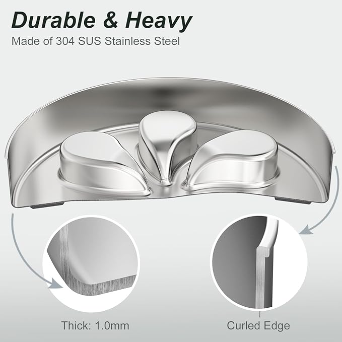 2Pcs Slow Feeder Dog Bowls 3Cups Large Capacity, 304 Stainless Steel Dog Bowl, Metal Food Bowl with Non-Slip Base, Food-Grade-PurrikoPets