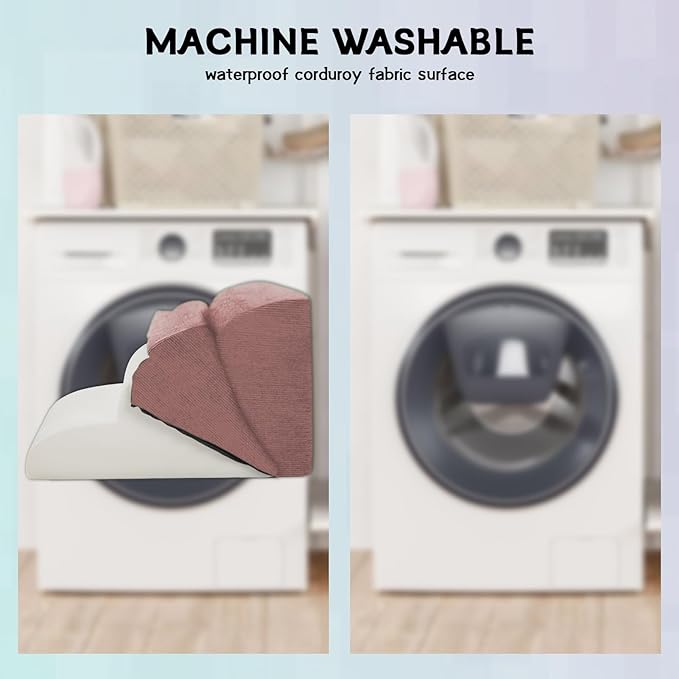 Dog Steps for Small Dogs, 3-Step Pet Ramp Stairs for High Beds and Sofa, Non-Slip Pet Stairs for Small Dogs and Cats, Removable and Easy to Clean Cover, Pink-PurrikoPets