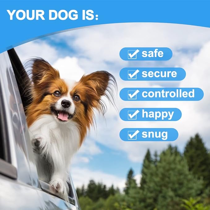 Dog Seat Belt Harness for Car,2pcs Dog Seatbelt of Coated Wire Leash Safety Restraint,No Chew Tether Cable Vehicle Dog Accessories,Double Clips & Latch (2 Pack Black, 16 inch/40 CM)-PurrikoPets