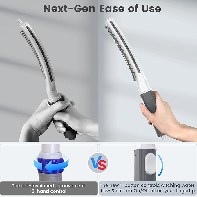 Dog Shower Attachment, Dog Shower Wand for Fast and Easy Washing Dog, Pet Shower Head with 3 Spray Modes, 8-Foot Hose, Indoor Outdoor Bath Your Dog-PurrikoPets