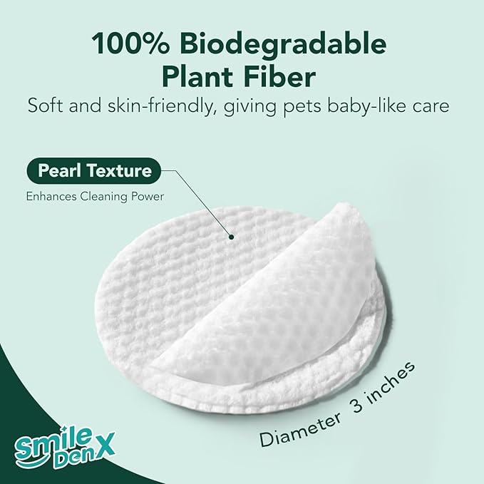 Dog Eye Wipes, Gentle Eye Wipes for Dogs & Cats, Pet Eye Cleaner Wash Removes Discharge, Crust, Debris, and Gunk (100, Blueberry)-PurrikoPets