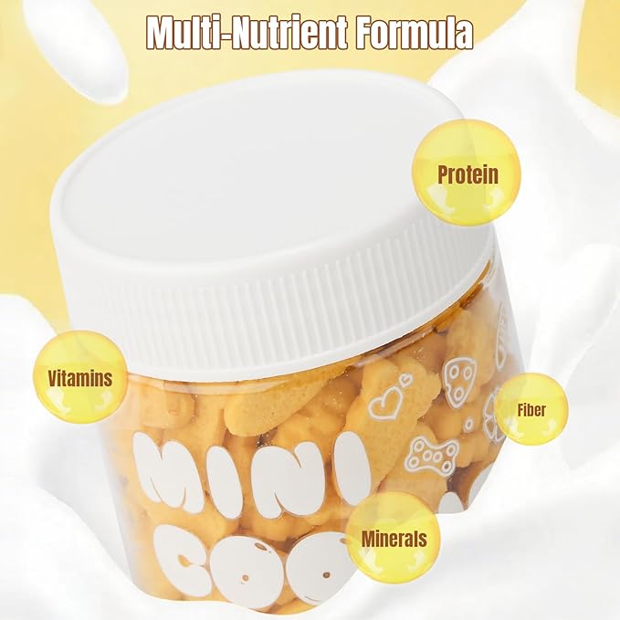 Abizoo Hamster & Gerbil Treats, Crunchy Baked Hamster Snacks with Carrot and Yeast, Natural Training Reward Chew Treats for Small Animals, Supports Digestion and Dental Health-PurrikoPets