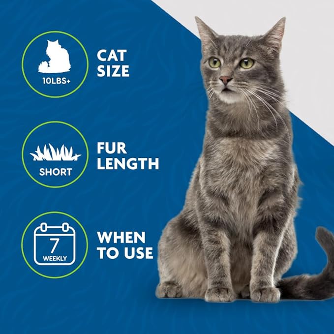 FURminator deShedding Tool For Medium/Large Cats, Short Hair, Removes Loose Hair From Shedding-PurrikoPets