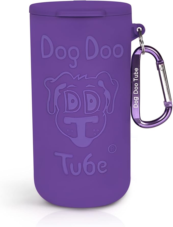 Dog Doo Tube Filled Dog Waste Bag Holders - Reusable Dog Poop Bag Tubes Designed to Keep in Odors and Germs-PurrikoPets