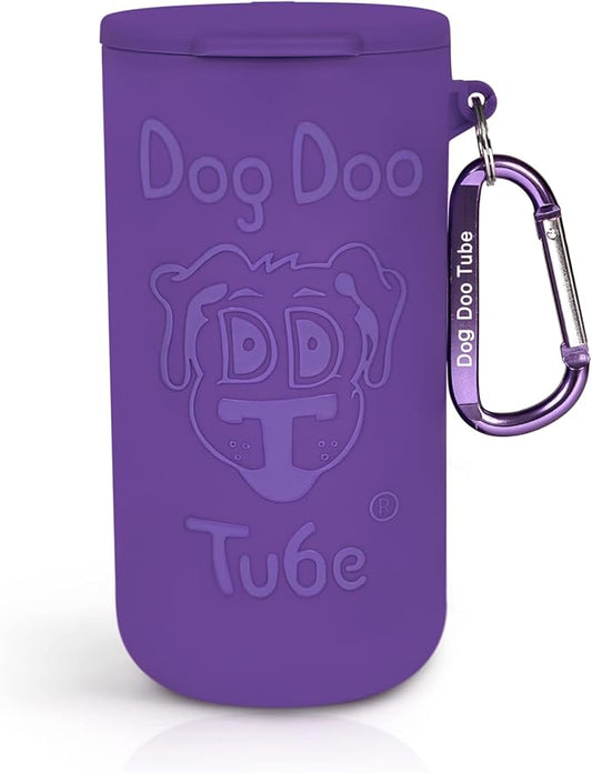 Dog Doo Tube Filled Dog Waste Bag Holders - Reusable Dog Poop Bag Tubes Designed to Keep in Odors and Germs-PurrikoPets