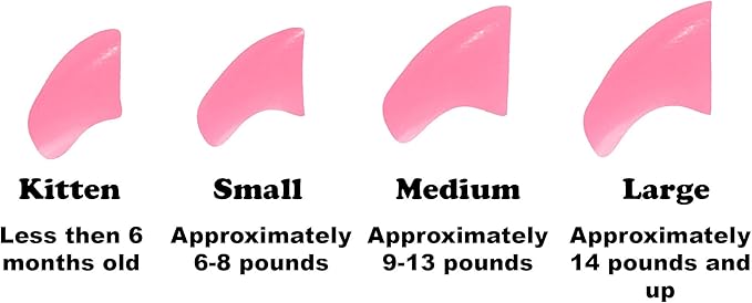 40 Pack Soft Nail Caps for Cat Claws Soft Pink Small-PurrikoPets
