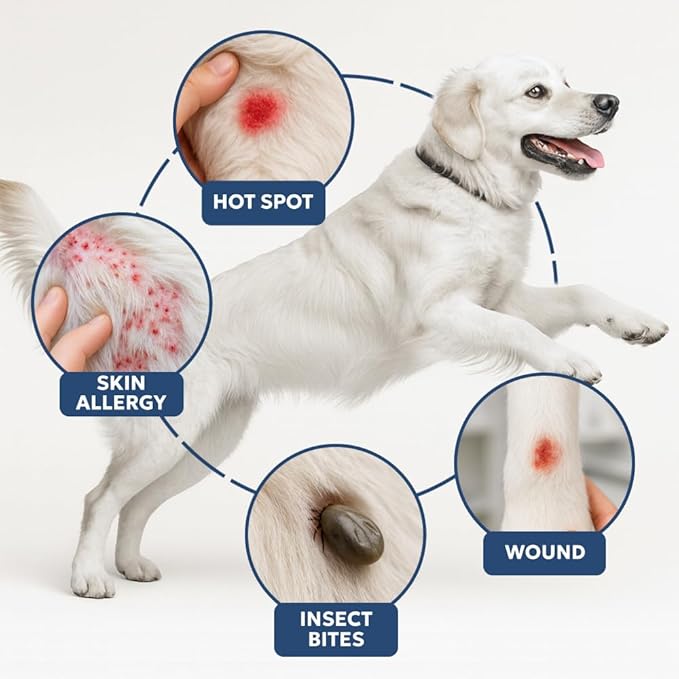 Forticept Clear Butter Dog Hot Spot Treatment Hydro Gel, Heals Dog Wound, Helps with Skin Yeast Infections, Ringworm, Insects Bites, Cuts, Rashes, Skin Allergy, 4 Ounces-PurrikoPets