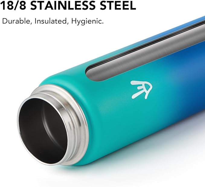 Enerbone 32 oz Insulated Water Bottle, Stainless Steel Bottle with Carrying Strap, Double-Wall Vacuum Insulation Design, Leakproof Sports Bottle with Straw, Keep Drinks Cold or Hot for Hours-PurrikoPets