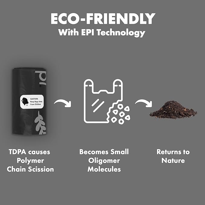 GORILLA SUPPLY Dog Poop Waste Bags with Dispenser and Leash Tie, 9" x 13", Black, 1000 Count-PurrikoPets